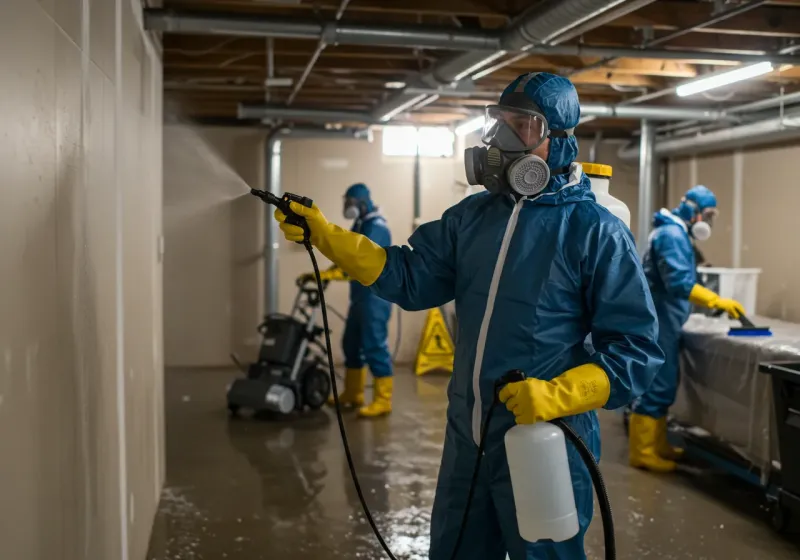 Basement Sanitization and Antimicrobial Treatment process in Miami Shores, FL